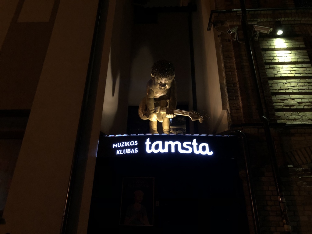 Entrance of to a music club Tamsta in Vilnius