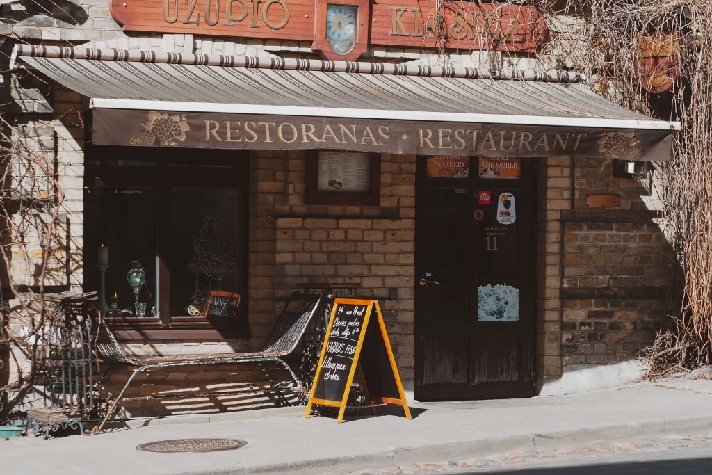 Restaurant in uzupis vilnius